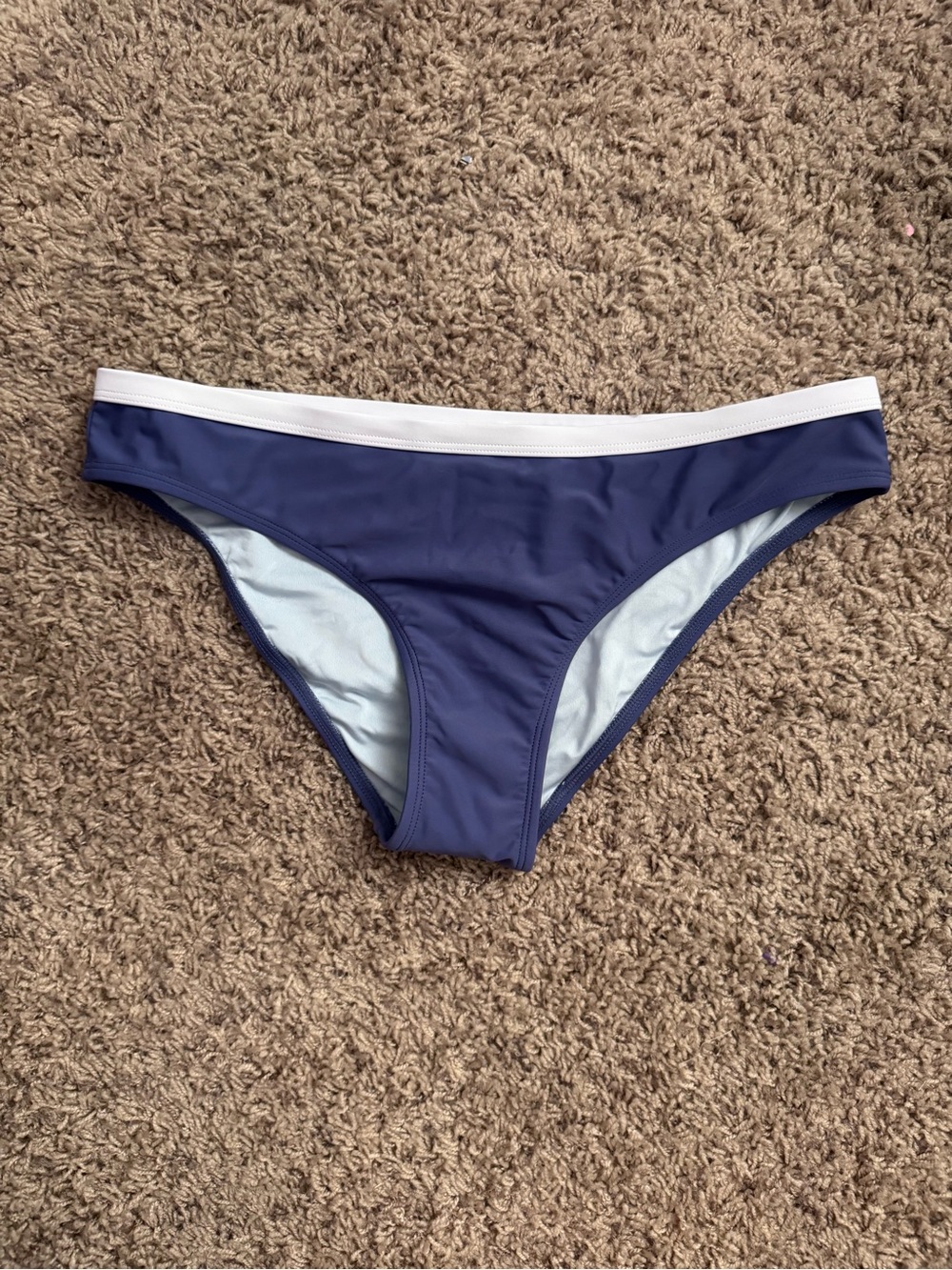 Cupshe Bikini Bottom with White Waistband